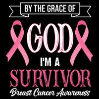 By The Grace Of God I'm A Survivor Breast Cancer Awareness Baby Bodysuit