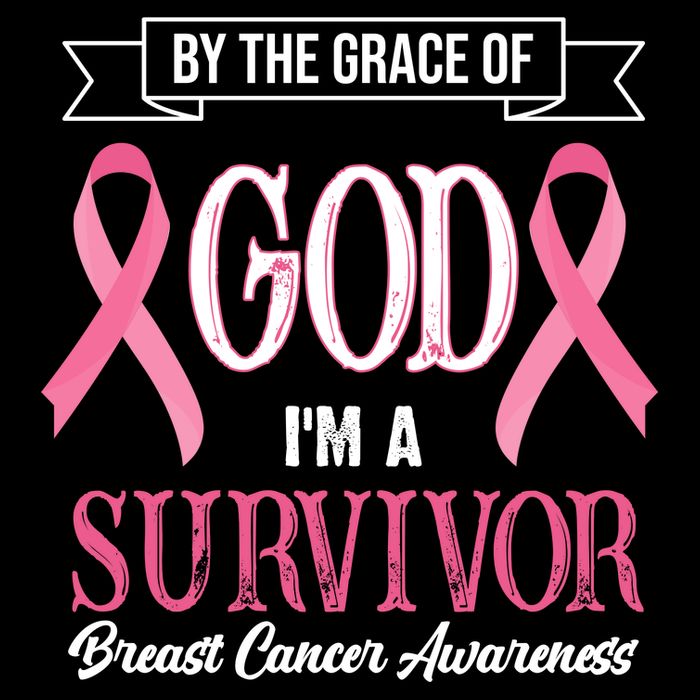 By The Grace Of God I'm A Survivor Breast Cancer Awareness Baby Bodysuit