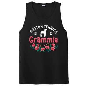 Boston Terrier Grammie Gifts Mom Funny Dog Lover Christmas PosiCharge Competitor Tank