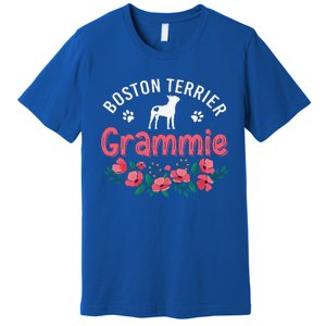 Boston Terrier Grammie Gifts Mom Funny Dog Lover Christmas Premium T-Shirt