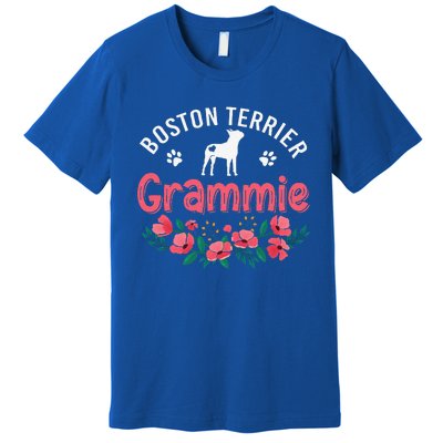 Boston Terrier Grammie Gifts Mom Funny Dog Lover Christmas Premium T-Shirt