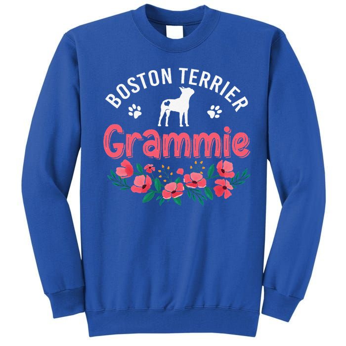 Boston Terrier Grammie Gifts Mom Funny Dog Lover Christmas Tall Sweatshirt