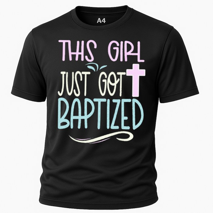 Baptism This Girl Baptized Christian 23 Cooling Performance Crew T-Shirt