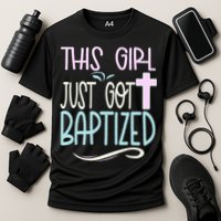 Baptism This Girl Baptized Christian 23 Cooling Performance Crew T-Shirt