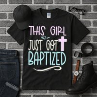 Baptism This Girl Baptized Christian 23 Tall T-Shirt