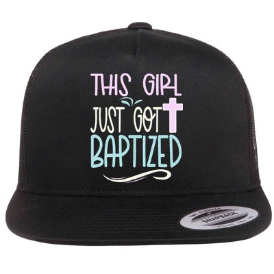 Baptism This Girl Baptized Christian 23 Flatbill Hat