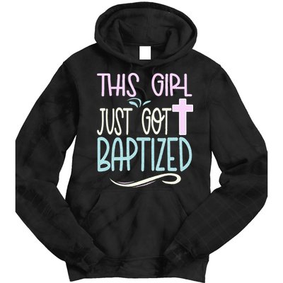 Baptism This Girl Baptized Christian 23 Tie Dye Hoodie