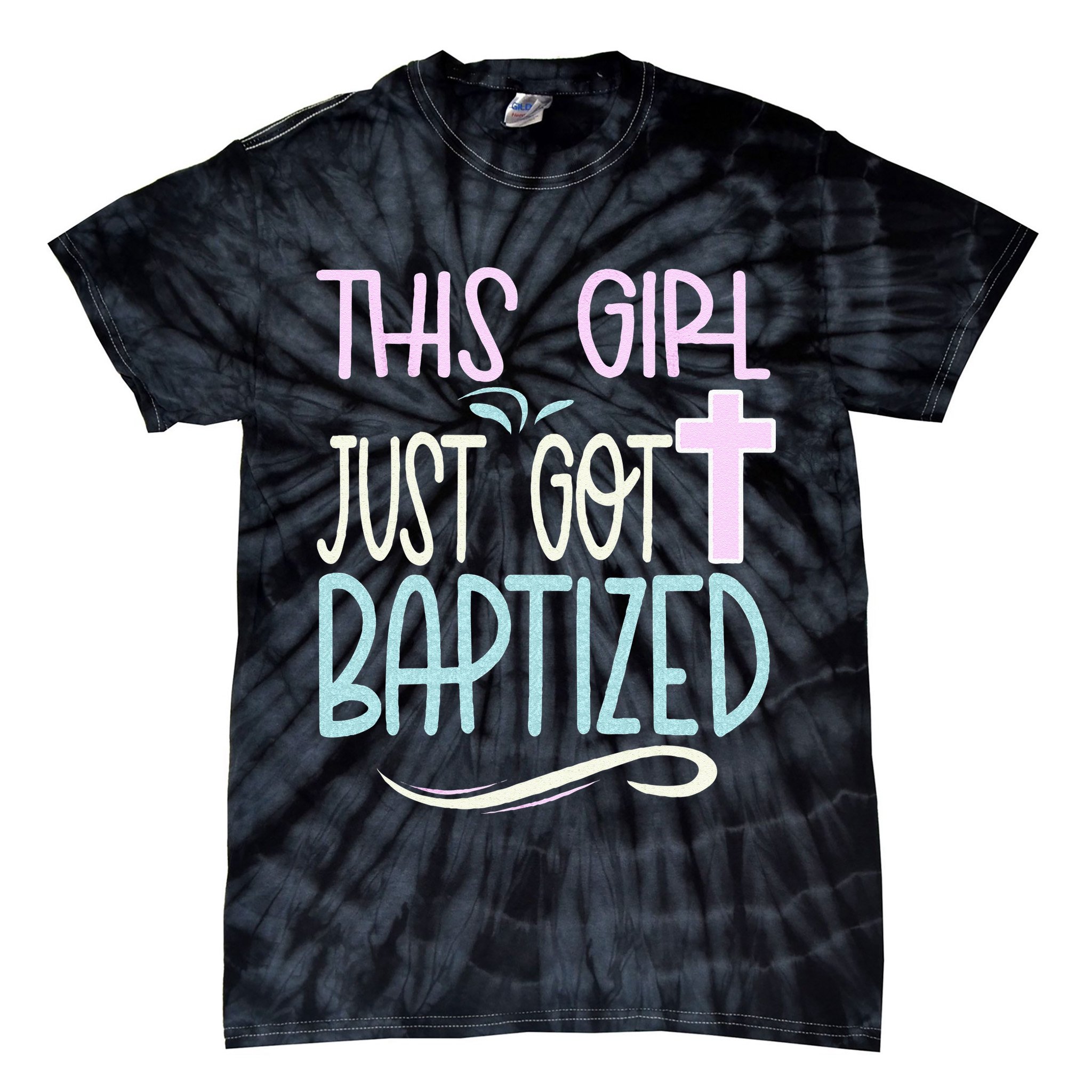 Baptism This Girl Baptized Christian 23 Tie-Dye T-Shirt