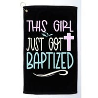 Baptism This Girl Baptized Christian 23 Golf Towel