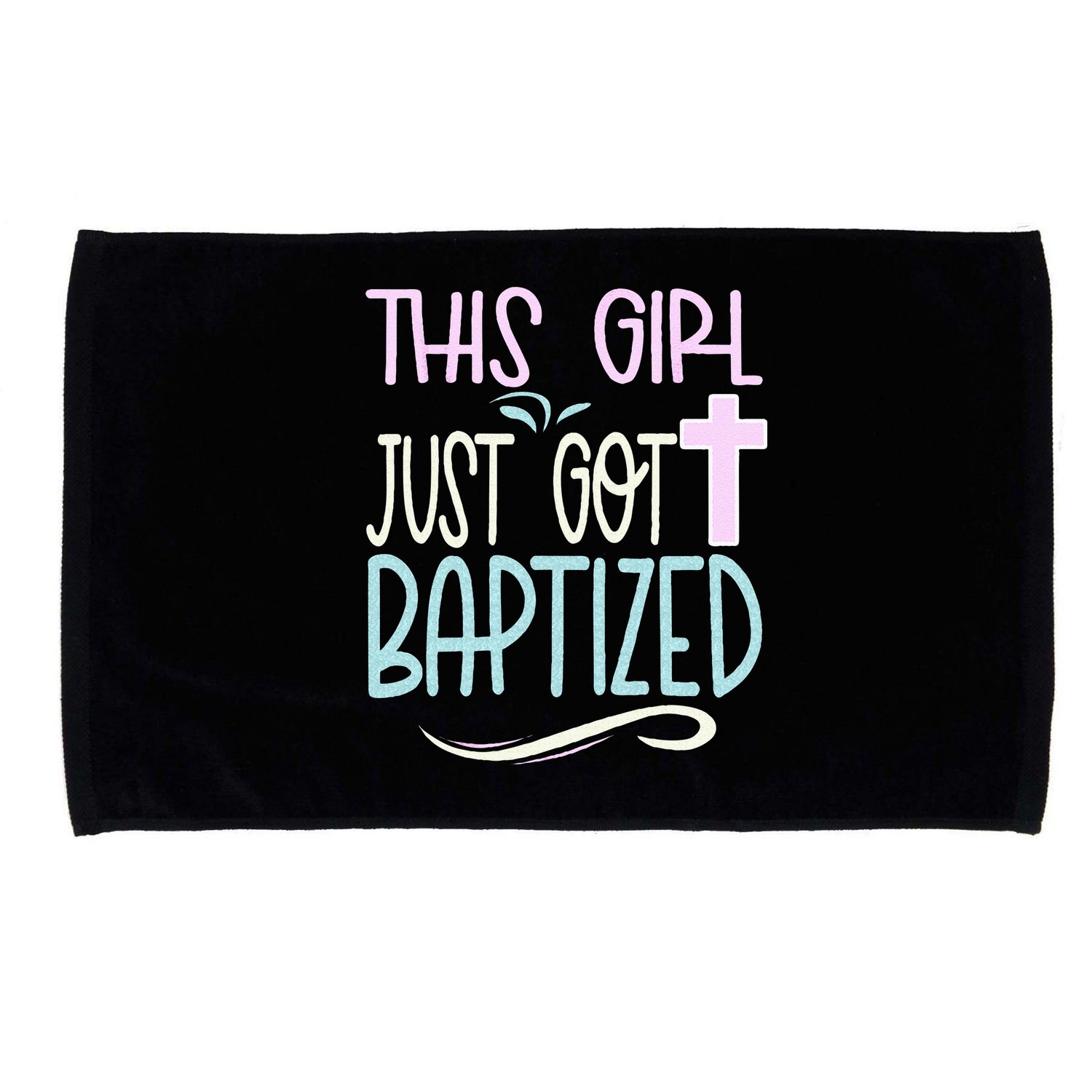 Baptism This Girl Baptized Christian 23 Microfiber Hand Towel