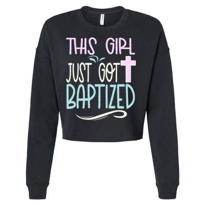 Baptism This Girl Baptized Christian 23 Cropped Pullover Crew