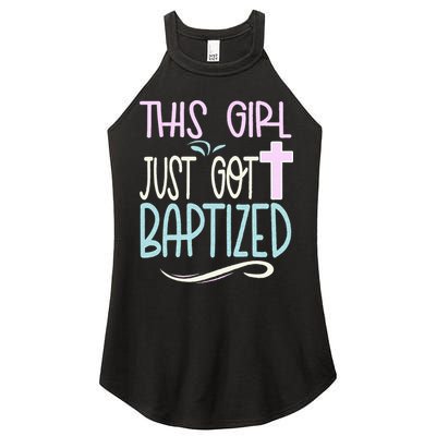 Baptism This Girl Baptized Christian 23 Women's Perfect Tri Rocker Tank
