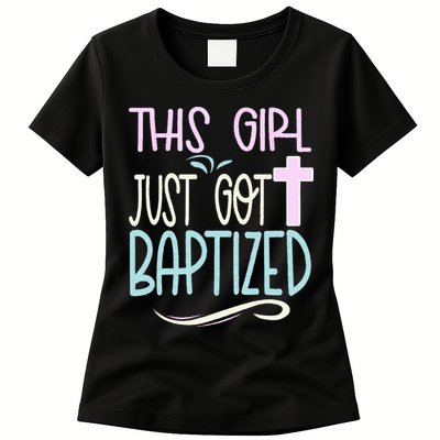 Baptism This Girl Baptized Christian 23 Womens T-Shirt
