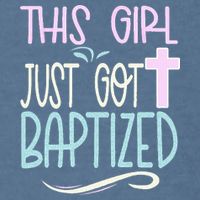 Baptism This Girl Baptized Christian 23 Garment-Dyed Sweatshirt