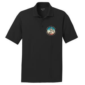 Born To Go Fishing Forced To Go To School Funny Fishing PosiCharge RacerMesh Polo