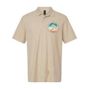 Born To Go Fishing Forced To Go To School Funny Fishing Softstyle Adult Sport Polo