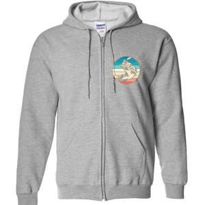 Born To Go Fishing Forced To Go To School Funny Fishing Full Zip Hoodie