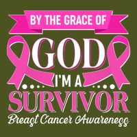 By The Grace Of God I'm A Survivor Breast Cancer Awareness T-Shirt
