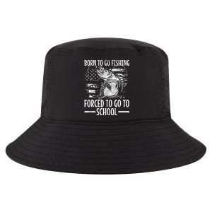 Born To Go Fishing Bass Fish Fisherman Cool Comfort Performance Bucket Hat