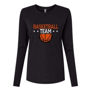 Basketball Team Gift For Basketball Player Sport Team Womens Cotton Relaxed Long Sleeve T-Shirt