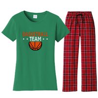 Basketball Team Gift For Basketball Player Sport Team Women's Flannel Pajama Set