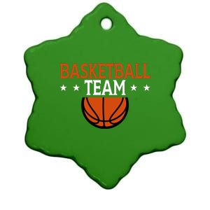 Basketball Team Gift For Basketball Player Sport Team Ceramic Star Ornament