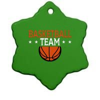 Basketball Team Gift For Basketball Player Sport Team Ceramic Star Ornament