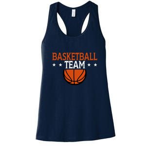 Basketball Team Gift For Basketball Player Sport Team Women's Racerback Tank