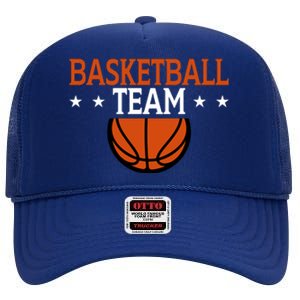 Basketball Team Gift For Basketball Player Sport Team High Crown Mesh Back Trucker Hat