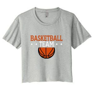 Basketball Team Gift For Basketball Player Sport Team Women's Crop Top Tee