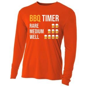 Bbq Timer Grilling Barbecue Grill Barbecue Gift Cooling Performance Long Sleeve Crew