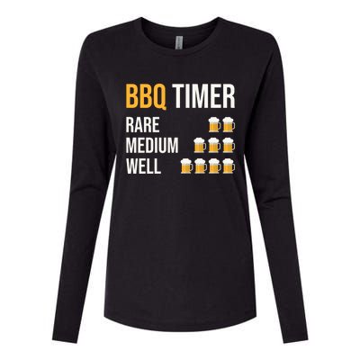 Bbq Timer Grilling Barbecue Grill Barbecue Gift Womens Cotton Relaxed Long Sleeve T-Shirt