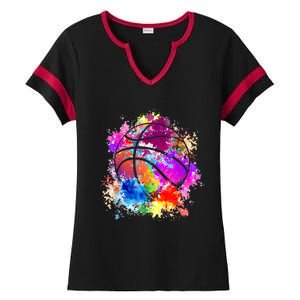 Basketball Teenagers Girls Teens Wo Baller Dunking Ladies Halftime Notch Neck Tee