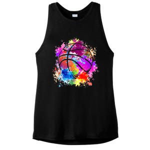 Basketball Teenagers Girls Teens Wo Baller Dunking Ladies PosiCharge Tri-Blend Wicking Tank