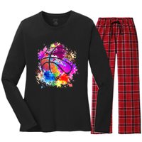 Basketball Teenagers Girls Teens Wo Baller Dunking Women's Long Sleeve Flannel Pajama Set 