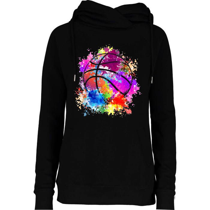 Basketball Teenagers Girls Teens Wo Baller Dunking Womens Funnel Neck Pullover Hood