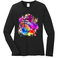 Basketball Teenagers Girls Teens Wo Baller Dunking Ladies Long Sleeve Shirt