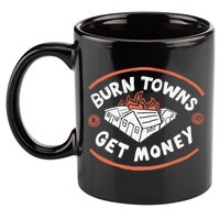 Burn Towns Get Money 11oz C Handle Ceramic Mug