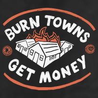 Burn Towns Get Money 11oz C Handle Ceramic Mug