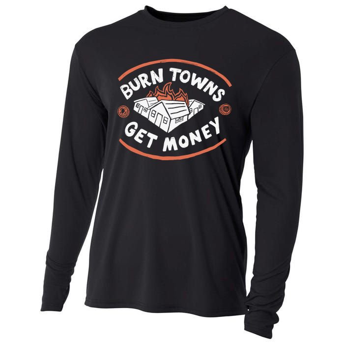 Burn Towns Get Money Cooling Performance Long Sleeve Crew