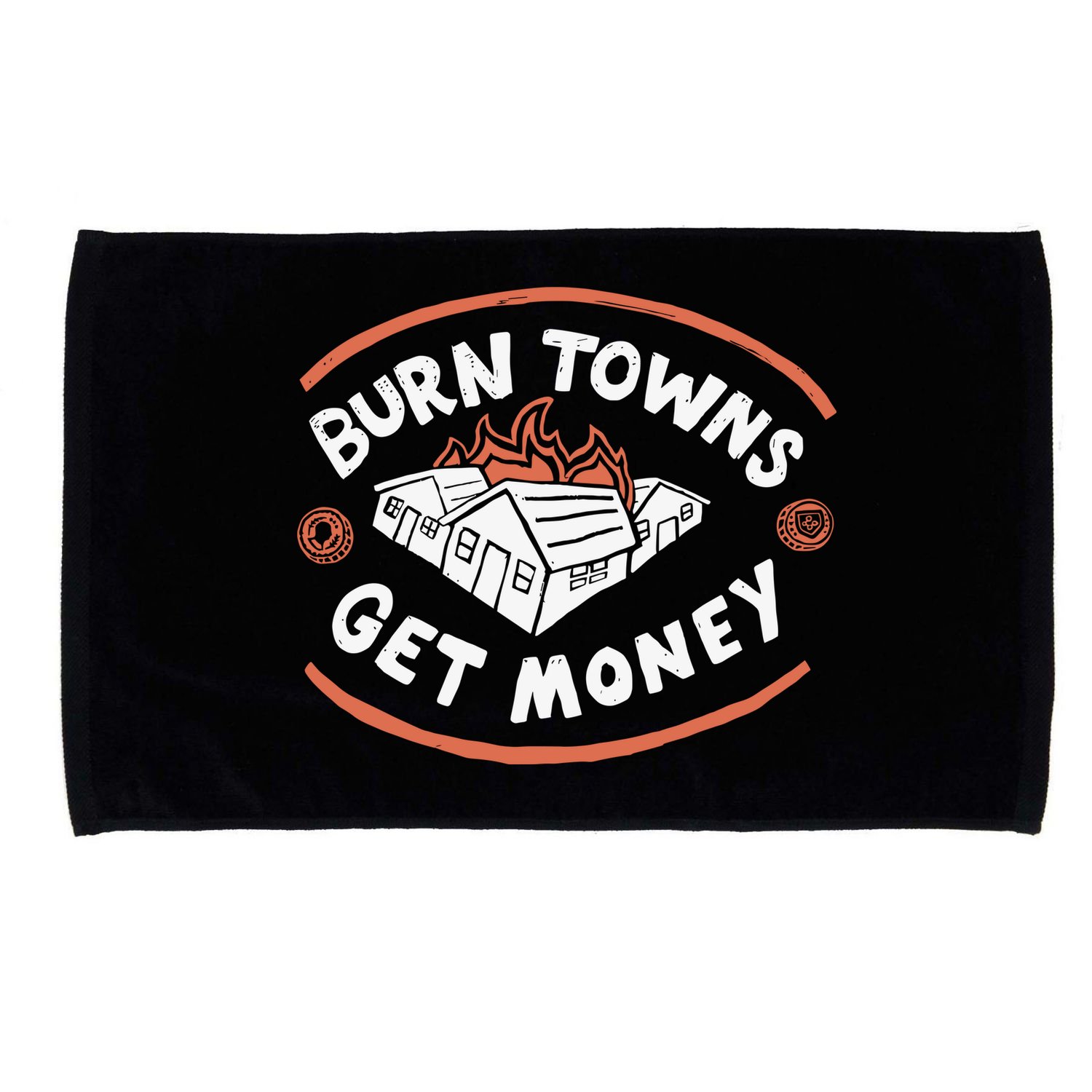 Burn Towns Get Money Microfiber Hand Towel