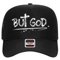 But The God High Crown Mesh Back Trucker Hat