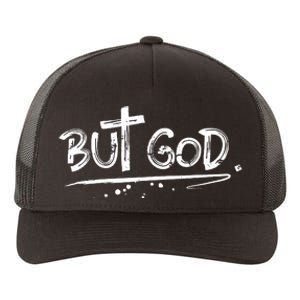 But The God Yupoong Adult 5-Panel Trucker Hat