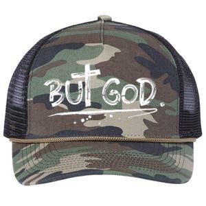 But The God Retro Rope Trucker Hat Cap