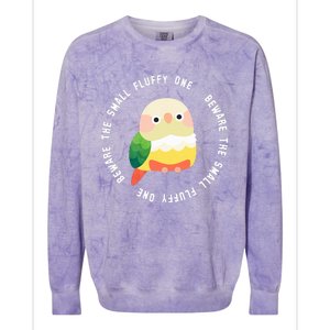 Beware The Green Cheek Conure Colorblast Crewneck Sweatshirt