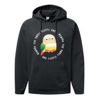 Beware The Green Cheek Conure Performance Fleece Hoodie