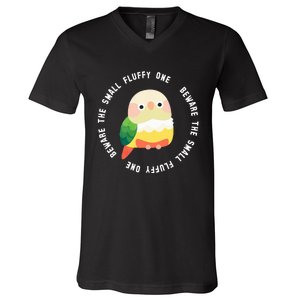 Beware The Green Cheek Conure V-Neck T-Shirt