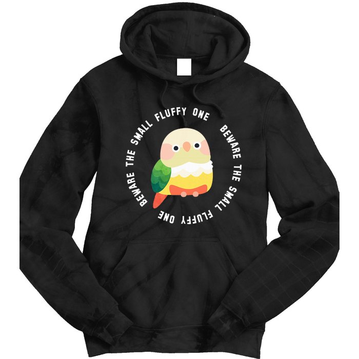 Beware The Green Cheek Conure Tie Dye Hoodie