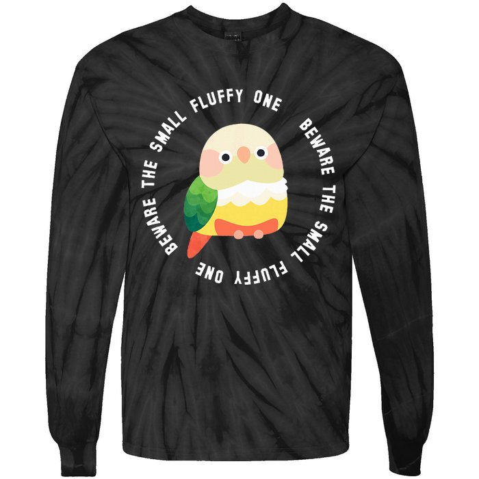 Beware The Green Cheek Conure Tie-Dye Long Sleeve Shirt