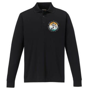 Born To Go Fishing Forced To Go To School Funny Fishing Performance Long Sleeve Polo